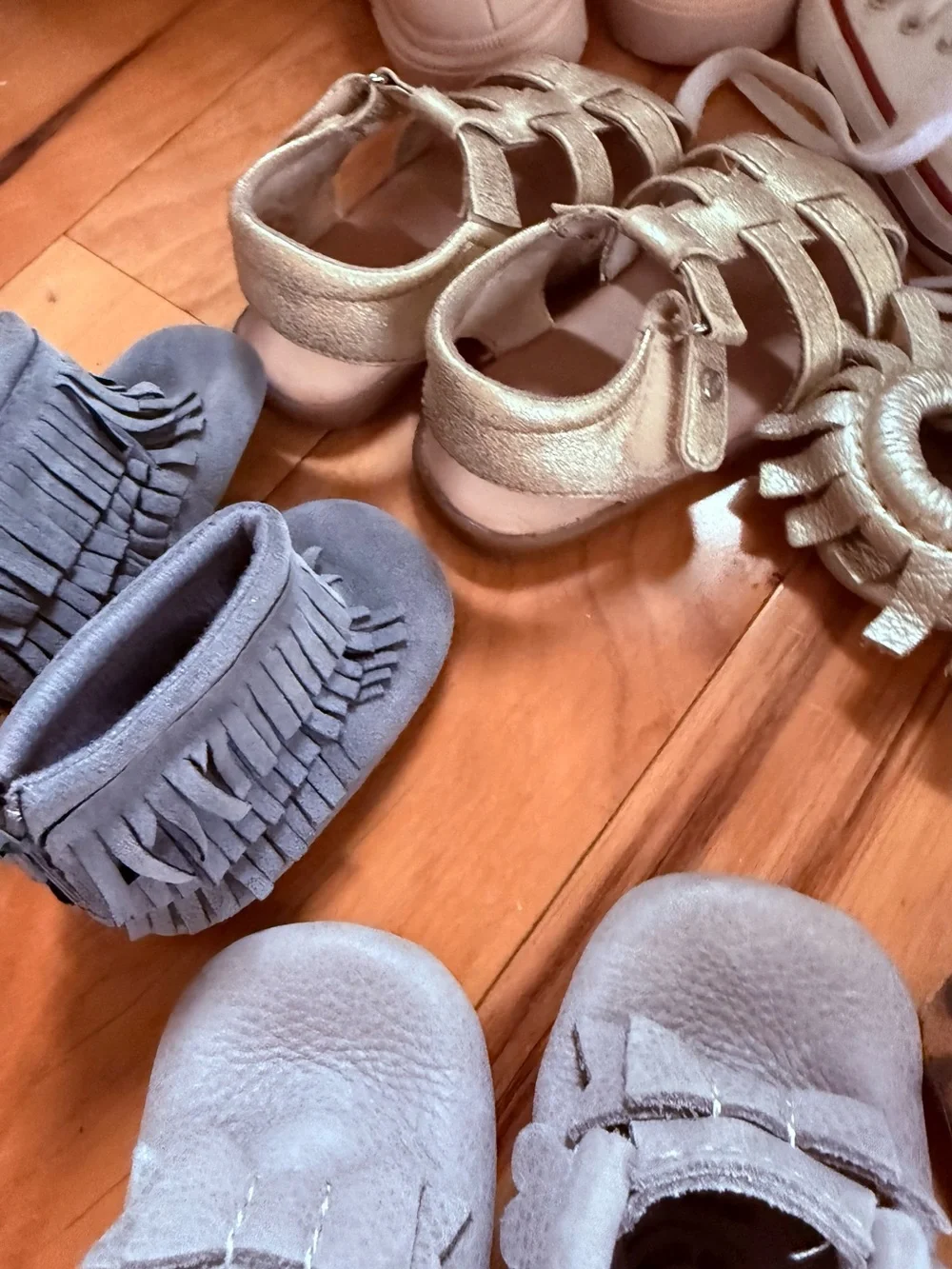 Huge lot (15-20 pairs) of baby girl name brand shoes